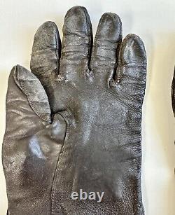 Vintage Us Army Force Aérienne Leather Fly Gloves Original