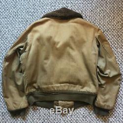 Vintage Vtg 1940 B-15 Flying Flight Jacket Militaire Us Army Air Forces Usaaf