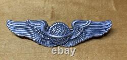 Vintage Ww2 Sterling Silver Navigator USA Army Air Force Wings Insigne Pin