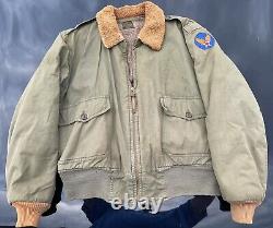 Vintage Ww2 Us Army Us Air Force B10 Aff Bomber Jacket Taille 40 Vol B 10