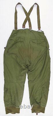 Vintage Wwii 1940's U.s. Army Air Force Type A-11 Pantalons Volants En Fourrure 34