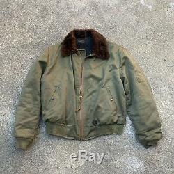 Vintage Wwii B-15 Bomber Flight Jacket Army Air Forces Rare Pocket M L Militaire