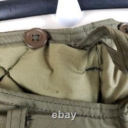 Vintage Wwii Eddie Bauer Army Air Force Goose Down Flight Pantalons A-8 Size 32x28