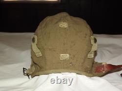 Vintage Wwii Type A-9 Force Aérienne Nous Taille De L'armée Petit Casque Volant Cap Hat