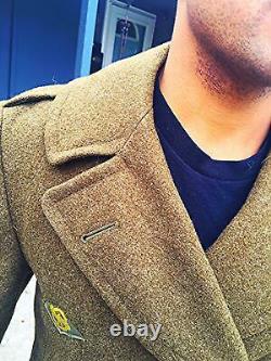 Vintage Wwii Us Wool Overcoat Military Army Air Corps Force 1942 Ww2 Uniforme 36r