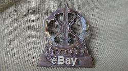 Vtg 40 'très Rare Israël Casquette Badge Hagana Idf Zahal Armée Hébreu