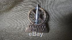 Vtg 40 'très Rare Israël Casquette Badge Hagana Idf Zahal Armée Hébreu