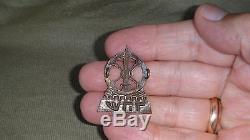 Vtg 40 'très Rare Israël Casquette Badge Hagana Idf Zahal Armée Hébreu