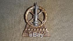 Vtg 40 'très Rare Israël Casquette Badge Hagana Idf Zahal Armée Hébreu