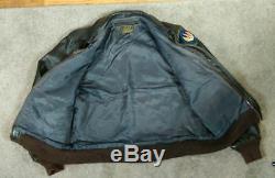 Vtg A2 Willis Geiger Bombardier En Cuir Flight Jacket Army Air Force A2 Taille 42