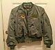 Vtg Dobbs Us Air Force Air Force Type Flying Jacket Militaire Ma-1 Armée Green Bomber