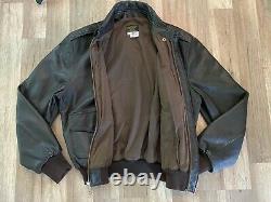Vtg Military U. Army Air Force Leather Bomber Jacket Flyer’s Leather A-2 42