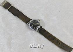 Vtg Wwii Us Air Force Hack Bulova 17j Pilot Montre-bracelet