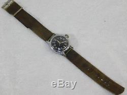 Vtg Wwii Us Air Force Hack Bulova 17j Pilot Montre-bracelet