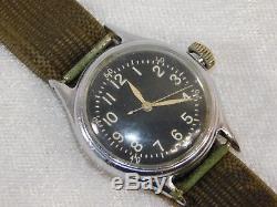 Vtg Wwii Us Air Force Hack Bulova 17j Pilot Montre-bracelet