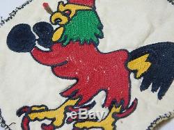 Vtg Wwii Us Airmerie Force Aérienne 40ème Bomber Disney Fighting Rooster Squadron Patch