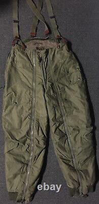 Vtg Wwii Us Army Air Forces Type A-11 Intermediate Flying Pantalons 32 Ski Grunge