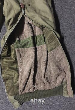 Vtg Wwii Us Army Air Forces Type A-11 Intermediate Flying Pantalons 32 Ski Grunge