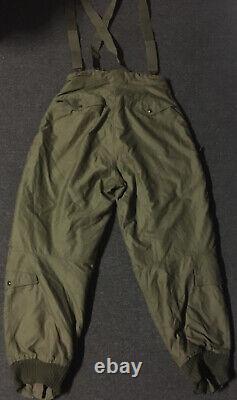 Vtg Wwii Us Army Air Forces Type A-11 Intermediate Flying Pantalons 32 Ski Grunge