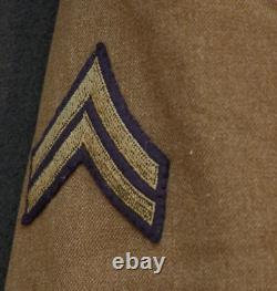 WW2 AAF Force Aérienne de l'Armée CPL D. WHITE Uniforme et Casquette de Garnison, Opérateur Radio ATC DFC OLC