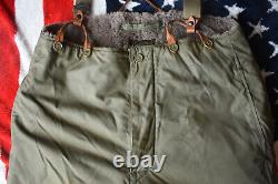 WW2 WWll US Army Air Force Type A-10 Pantalons en laine d'alpaga avec bretelles, taille 42