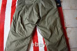 WW2 WWll US Army Air Force Type A-10 Pantalons en laine d'alpaga avec bretelles, taille 42