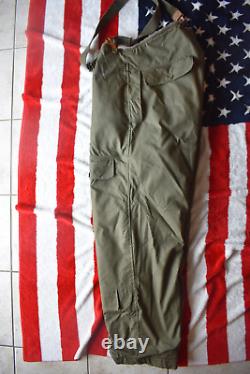 WW2 WWll US Army Air Force Type A-10 Pantalons en laine d'alpaga avec bretelles, taille 42