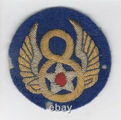 Ww 2 Us Army 8th Air Force Bullion Patch Inv# Z543