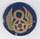 Ww 2 Us Army 8th Air Force Bullion Patch Inv# Z543