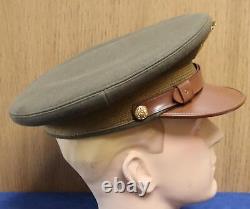Ww II Army Army Air Force Officier's Olive Drab Wool Hat Cap