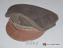 Ww II Us Armée De L'armée De L'air Taille Moyen Nommé Crusher Style Visor Hat, Cap