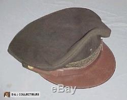 Ww II Us Armée De L'armée De L'air Taille Moyen Nommé Crusher Style Visor Hat, Cap