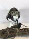 Ww Ii Us Army Air Force En Cuir A-11 Vol Casque, Googles Et Head Set B-25