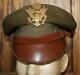 Ww Ii Us Army Air Force Officer’s Large Hat Badge Soft Bill Crusher Wool Hat Cap