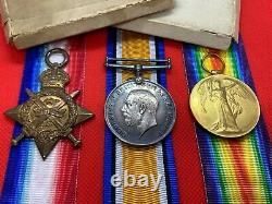 Ww1 Originale Mons 1914 Étoile De Bronze Trio, 2 Lt, Officier, La Royal Air Force