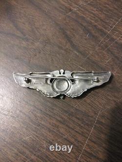 Ww2 Armée Américaine Chirurgien De Vol Ailes À Deux Pièces Sterling Entièrement Dimensionné