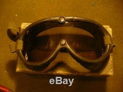 Ww2 Armée Us Air Force Modèle A-11 Casque Volant, Jeu Radiohead Et B-8 Lunettes