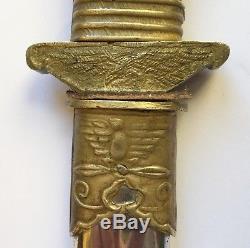 Ww2 Chinese Nationalist Air Force Dagger Couteau National De L'armée Nationale Chinoise