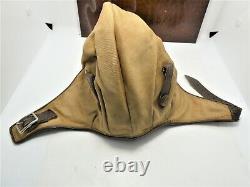 Ww2 Era Us Army Air Force C-9 Chamois Cloth Casque Volant Moyen