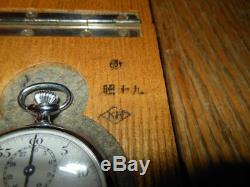 Ww2 Imperial Armée De L'air Japonaise Seikosha Navigator Chronomètre Très Beau
