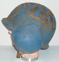 Ww2 Militaire Us Army Forces Aerienne M3 Flak Casque Lt Mcgill Original Ato Folk Art