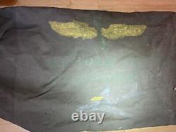 Ww2 Nom Original Décoré Us Army Air Force Duffle Bag Camp Kilmer Nj Wings
