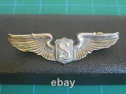 Ww2 Pin De Service Pilot Sterling Silver Pin 3 Usf Army Air Force Army Air Corps