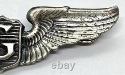 Ww2 Sterling Us Army Air Forces G Clider Pilots Pin Wings Insigne 3 X 0.7/8
