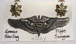 Ww2 Sterling Wing Chirurgien D'escadre 3 Wems De L'armée De L'air Américaine Gemsco