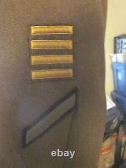 Ww2 U. S. Army 9e Force Aérienne Et Zone Jacket Aka Ike Jacket & Trousers V/g