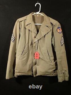 Ww2 Us Aaf 8th Army Air Force Sergent M41 Field Jacket 34r'talon' Zipper Fine