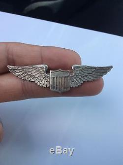 Ww2 Us Air Force Aviation Pilot Pin Badge Wings Medal