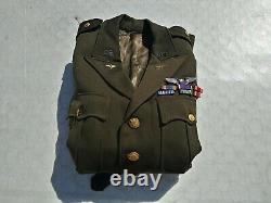 Ww2 Us Army Air Force 2nd Lt Pilot Officer’s Tunic Approxi. Taille 42-44 Long