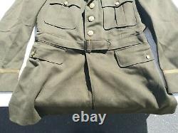 Ww2 Us Army Air Force 2nd Lt Pilot Officer’s Tunic Approxi. Taille 42-44 Long